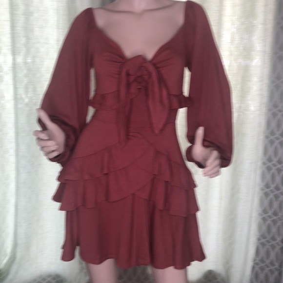 Tie Front Dress - Picture 9 of 12